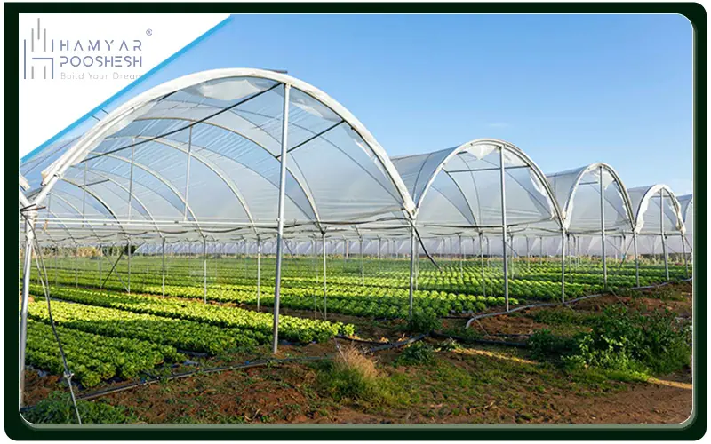 مقایسه هزینه انواع پوشش گلخانه 