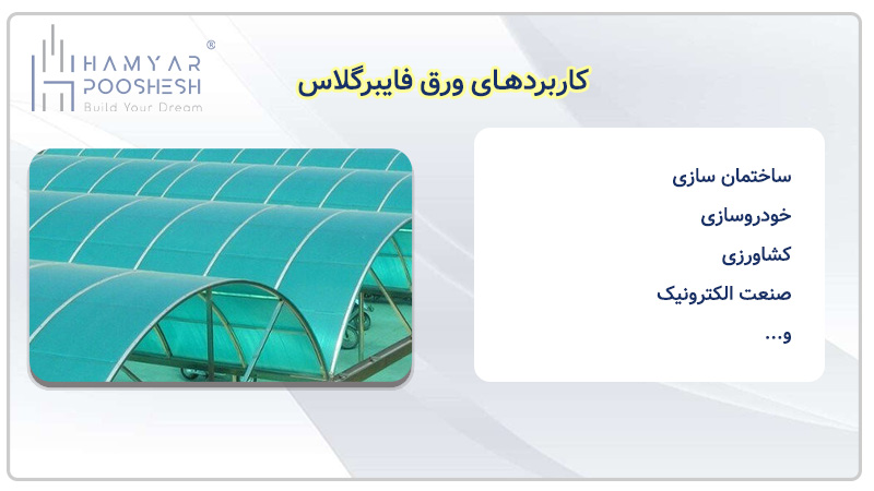 کاربردهای ورق فایبرگلاس صاف و موجدار 