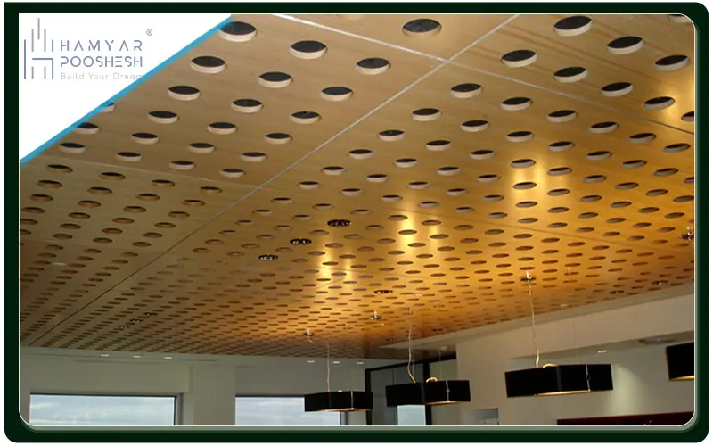 بهبود آکوستیک فضا با کاربرد تایل سقفی